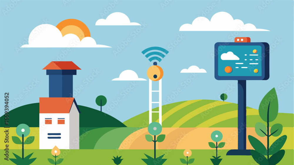 Poster an iot weather station equipped with uv sensors providing farmers with realtime information to prote