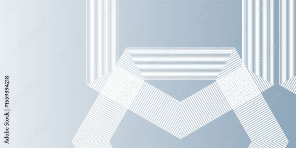 Poster abstract hexagon lines on gray background. geometric stripe line art design modern. vector eps 10