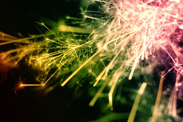 close up of sparkler as background
