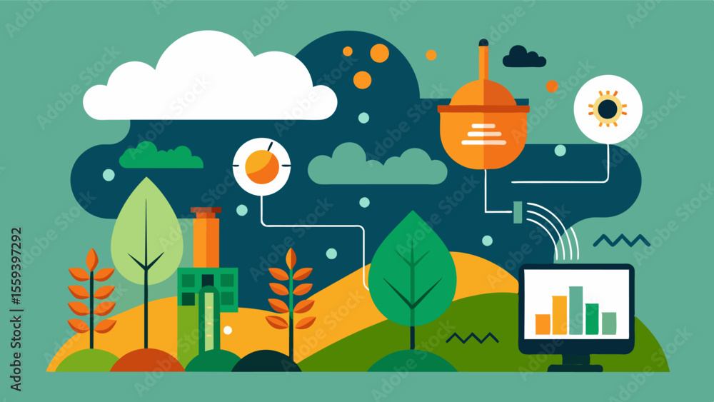 Aufkleber aipowered weather forecasting that can provide accurate predictions enabling farmers to make informe