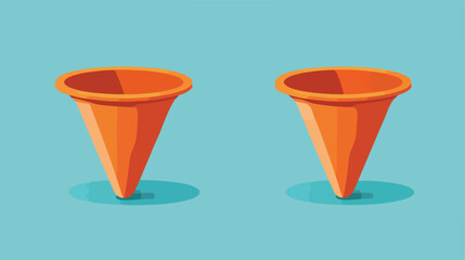Flat Vector Funnel Tool Construction Icon Illustration