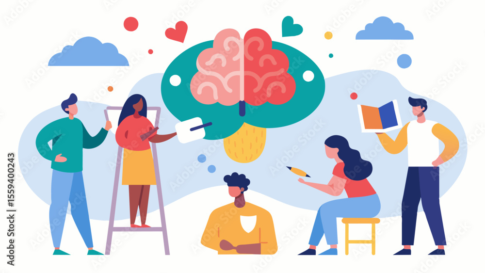 Aufkleber creative expression for brain health engaging in creative activities has been linked to a healthier 