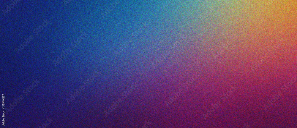 Poster blue, coral and khaki gradient noise texture minimal design with artistic blur and grain perfect for