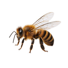 bee on white background