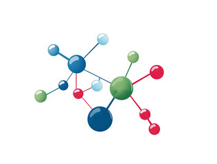 Obraz premium 3d transparent molecule, transparent scientific model, chemical bond network, transparent molecular pattern