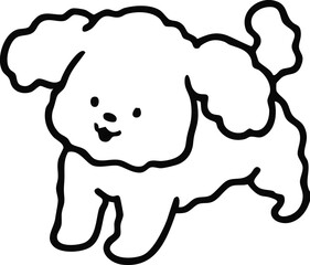 vector illustration of a dog
