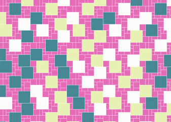 幾何学的なタイル模様 背景