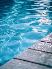 Swimming pool in the sun