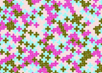 幾何学的なタイル模様 背景