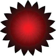 red color star with a star