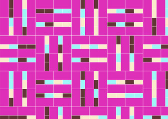 幾何学的なタイル模様 背景