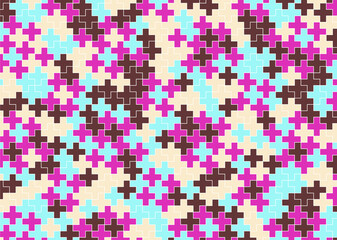 幾何学的なタイル模様 背景