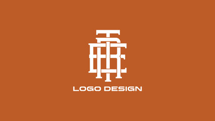 TRE Abstract Monogram Logo – Suitable for Tech Firms, Construction Brands, or Professional Identity