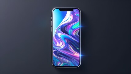 Vibrant abstract art phone wallpaper dazzling design perfect for modern screens