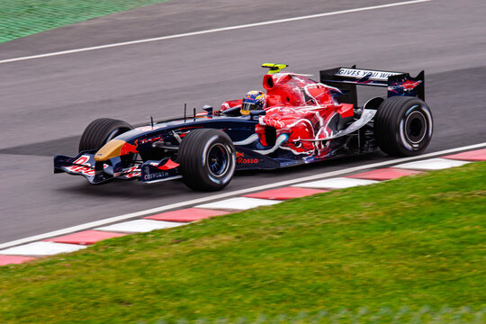 Circuit Gilles  Villeneuve  6-23-2006 Montreal Quebec CanadaNeel Jani in the 2006 Toro Rosso STR1 rounding turn 9 at the 2006 Canadian F1 Grand Prix  during Friday morning practice