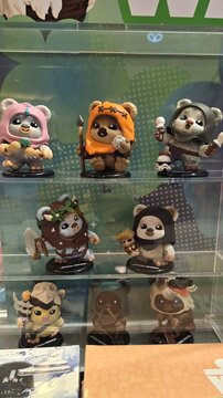 June 2025, Singapore: Star Wars Ewok Cosbi Plush Keychain Collection,
