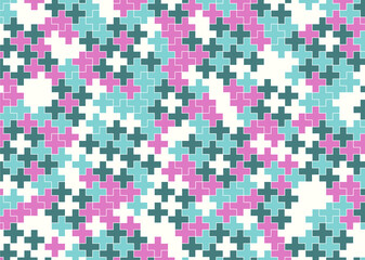 幾何学的なタイル模様 背景