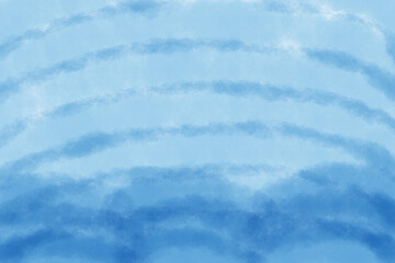 やさしい波柄の藍色背景素材