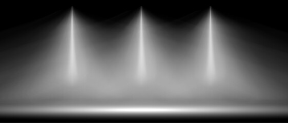 ベクターのスポットライトの舞台の照明の光