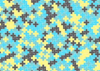 幾何学的なタイル模様 背景