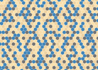 幾何学的なタイル模様 背景