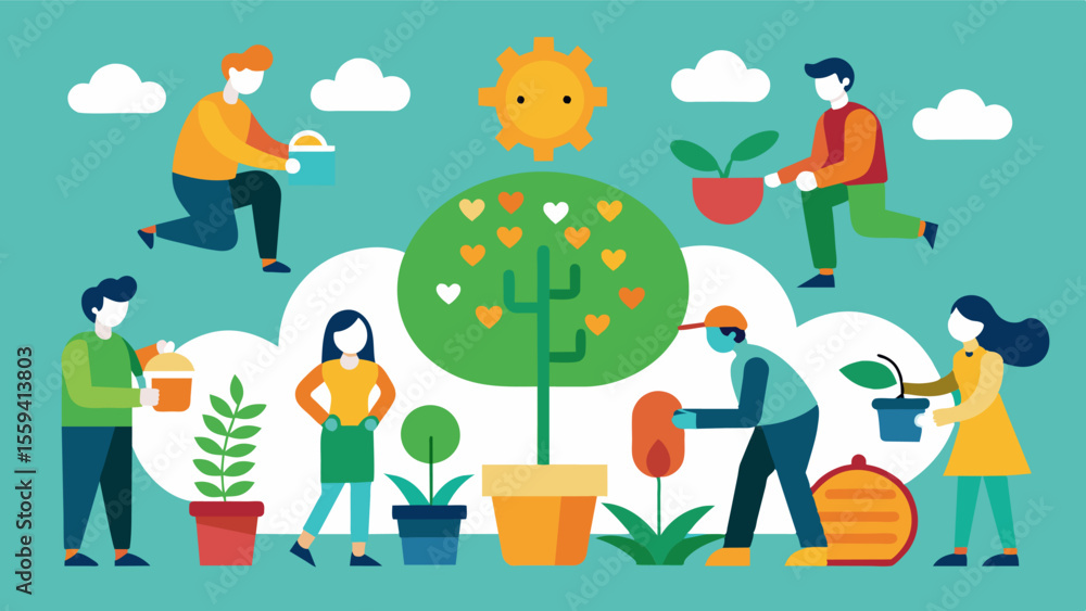 Poster community gardening project engaging in a community gardening project not only provides physical act