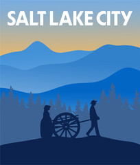 salt lake city utah with beautiful mountain views