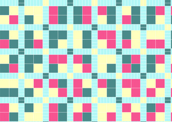 幾何学的なタイル模様 背景