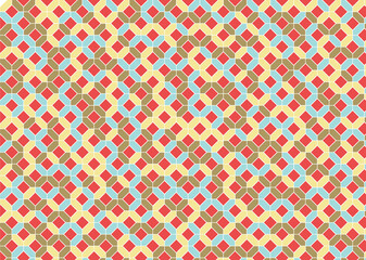 幾何学的なタイル模様 背景