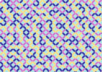 幾何学的なタイル模様 背景