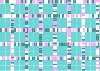 幾何学的なタイル模様 背景