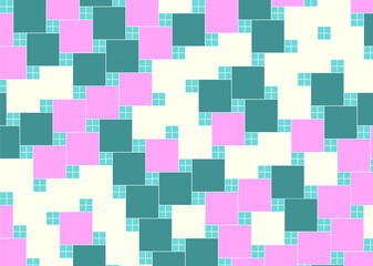 幾何学的なタイル模様 背景