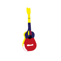 Ilustración minimalista de un instrumento musical tradicional con estilo moderno. Ideal para iconos culturales, identidad visual y proyectos artísticos o educativos.