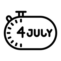 countdown to july 4th icon