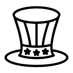 uncle sam hat icon