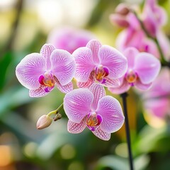 blooming Phalaenopsis orchids in natural conditions, in nature 