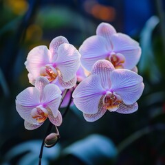 blooming Phalaenopsis orchids in natural conditions, in nature