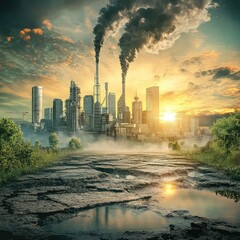 Greenhouse effect atmosphere heat trap climate change global warming CO2 increase temperature rise ecosystem impact environmental concern scientific cause sustainability