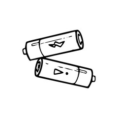 power source: two battery cells