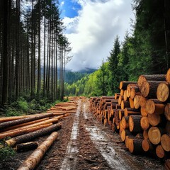 Forest management responsible timber harvesting biodiversity protection habitat preservation fire control replanting climate regulation eco forestry practices ecosystem health