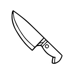 kitchen chef knife outline