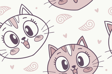 Obraz premium pattern with cats
