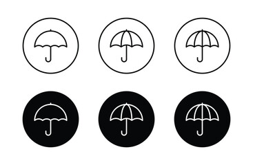 Umbrella Icon Vector for web, computer and mobile app	