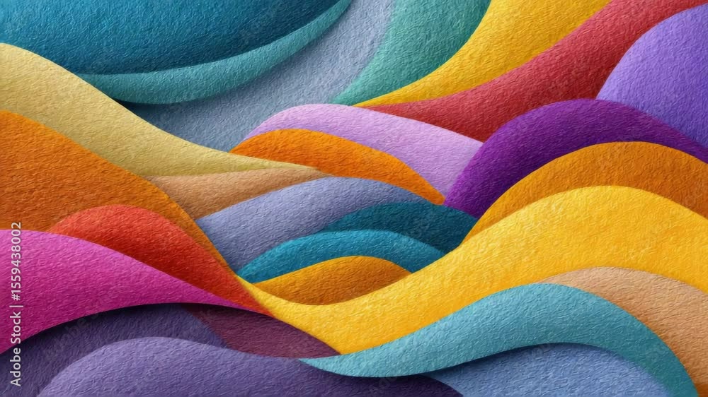 Aufkleber crosshatch design decorative colorful abstract waves with textured patterns of soft fabric