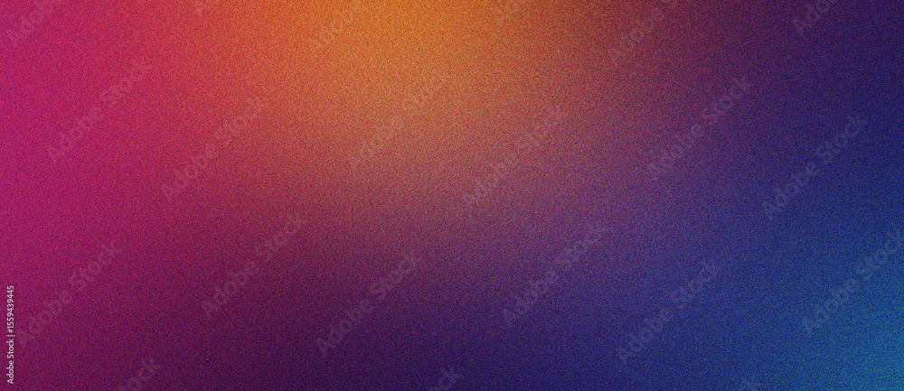 Sticker blue, coral and khaki gradient noise texture background featuring soft blur effect for modern minima