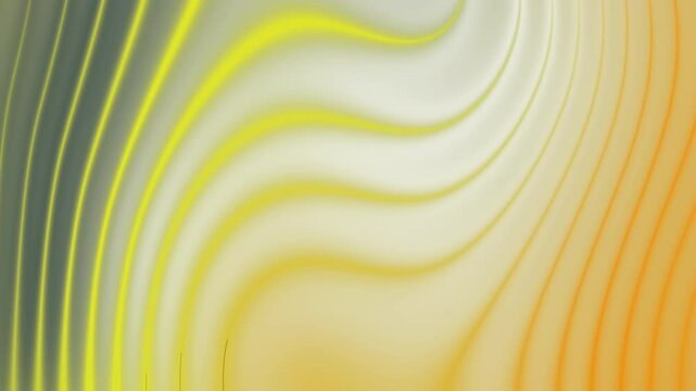 A modern abstract background showcasing smooth wave patterns in a gradient from yellow to orange. The flowing lines and warm tones create a vibrant, energetic atmosphere, ideal for digital design, bra