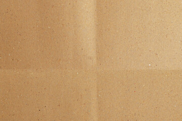 Folded Brown Kraft Paper Texture

