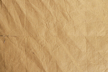 Crumpled Brown Kraft Paper Texture

