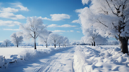 Obraz premium generative ai,겨울,눈,겨울 눈,자연재해,제설,폭설,도로