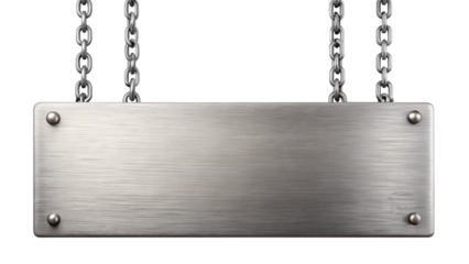 metal plate isolated on white background